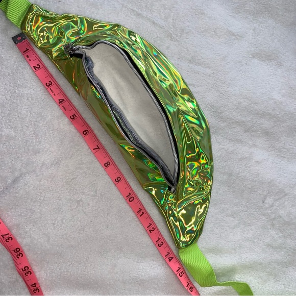 New Unisex Neon Holographic Adjustable Waist Sling Bag Fanny Pack (color choice) - Picture 12 of 12